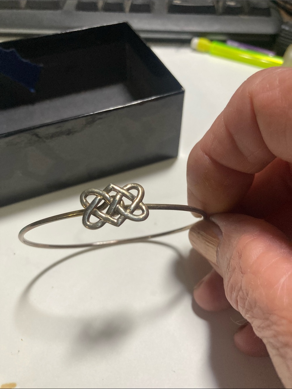 Tiffany & Co. Sterling Silver Celtic Knot Bangle - Picture 6 of 8